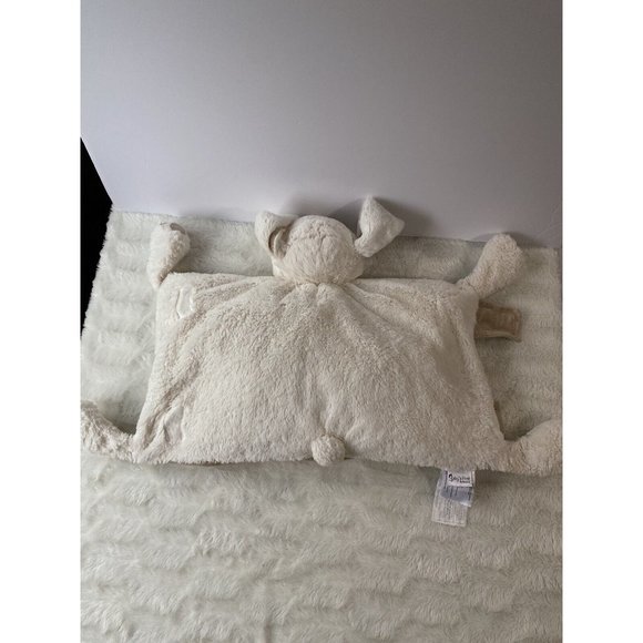 Nemcor Baby's First White Bunny Rabbit Folding Pillow Stuffed Plush Toy - Picture 3 of 8
